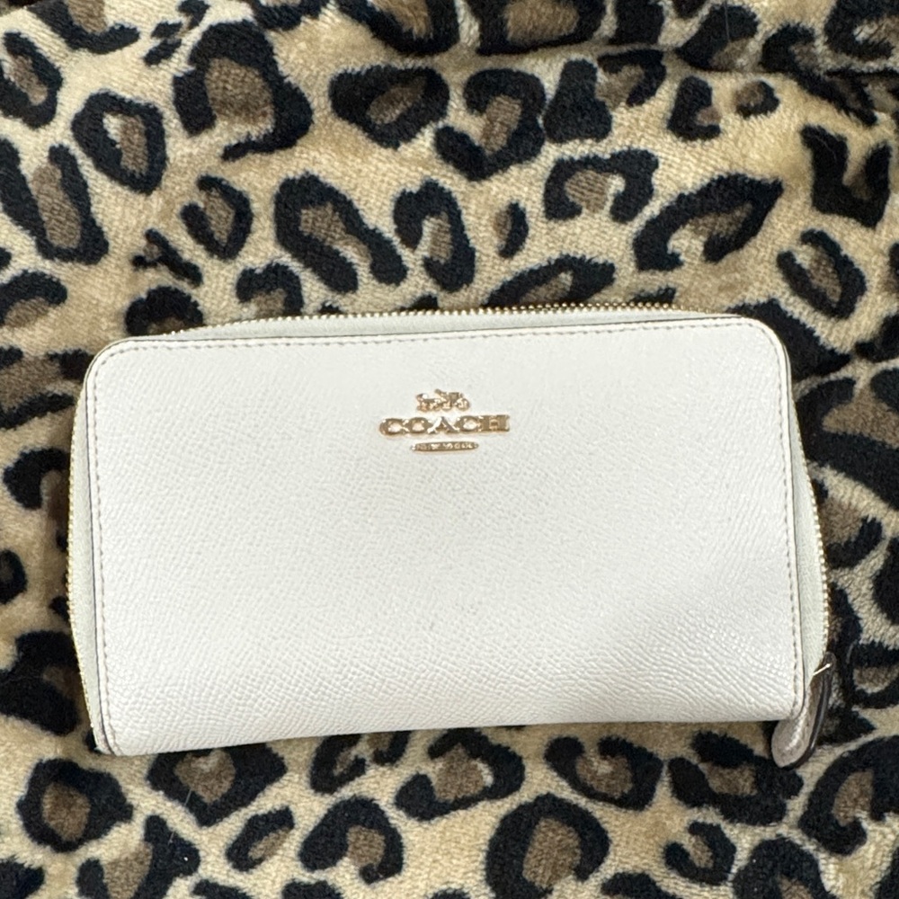 Coach Cream Leather Wallet